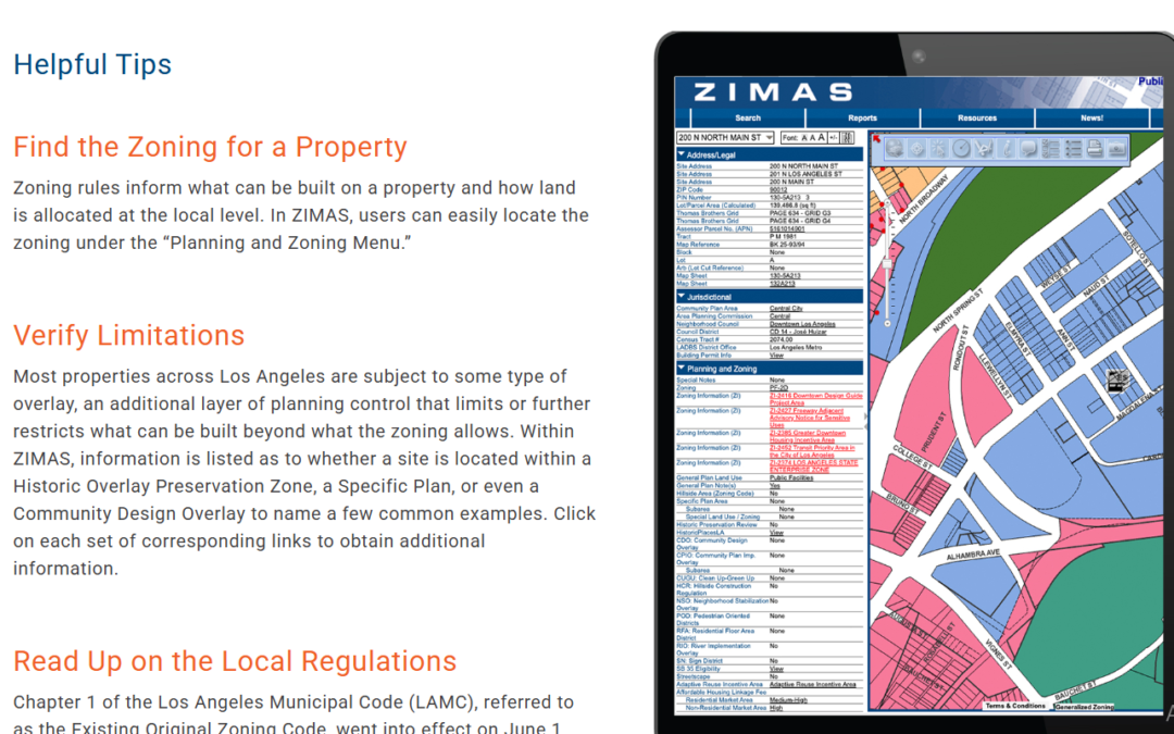 Complete Guide to Using ZIMAS in Los Angeles (2026 Updates)