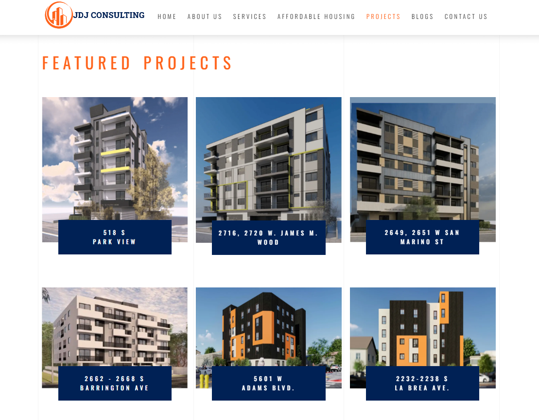 jdj consulting group in los angeles projects