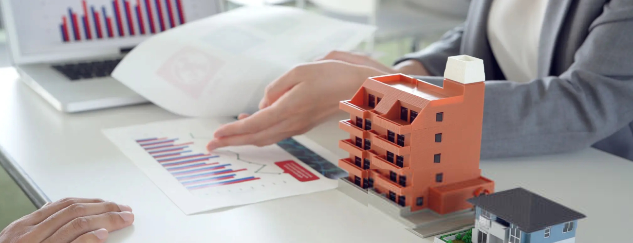 Real estate concept. Residential buildings.