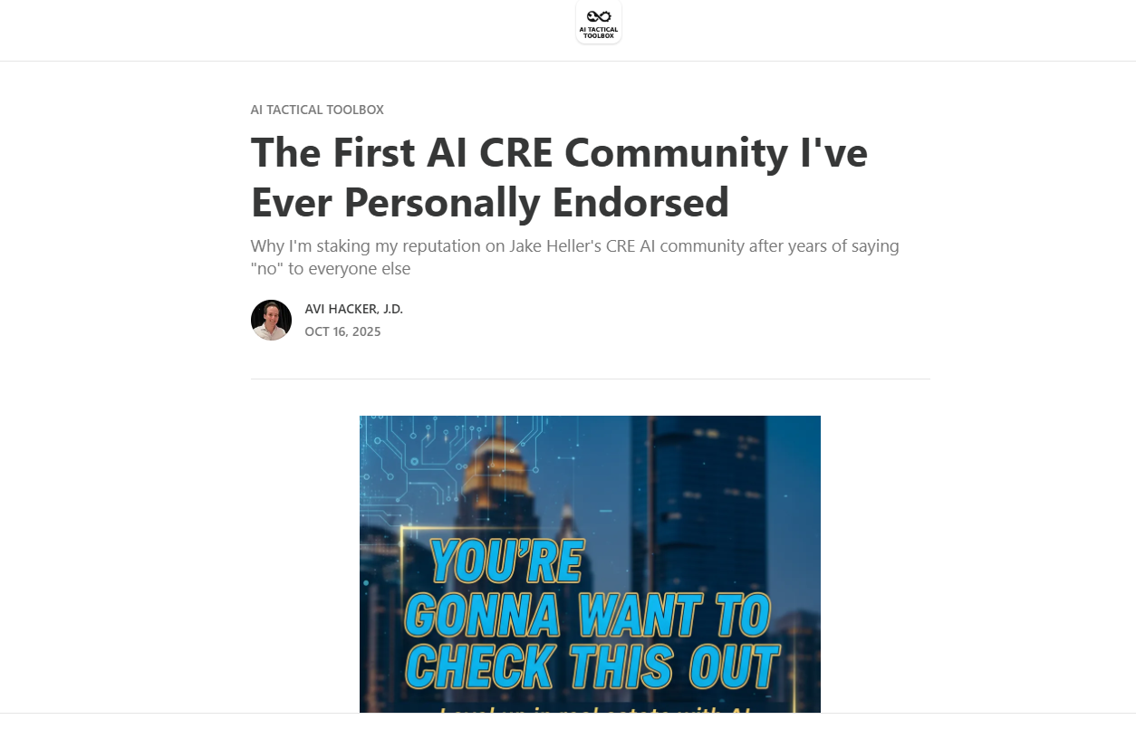 Ai in cre by jake heller