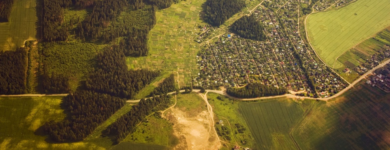 Aerial shot: European Landscape