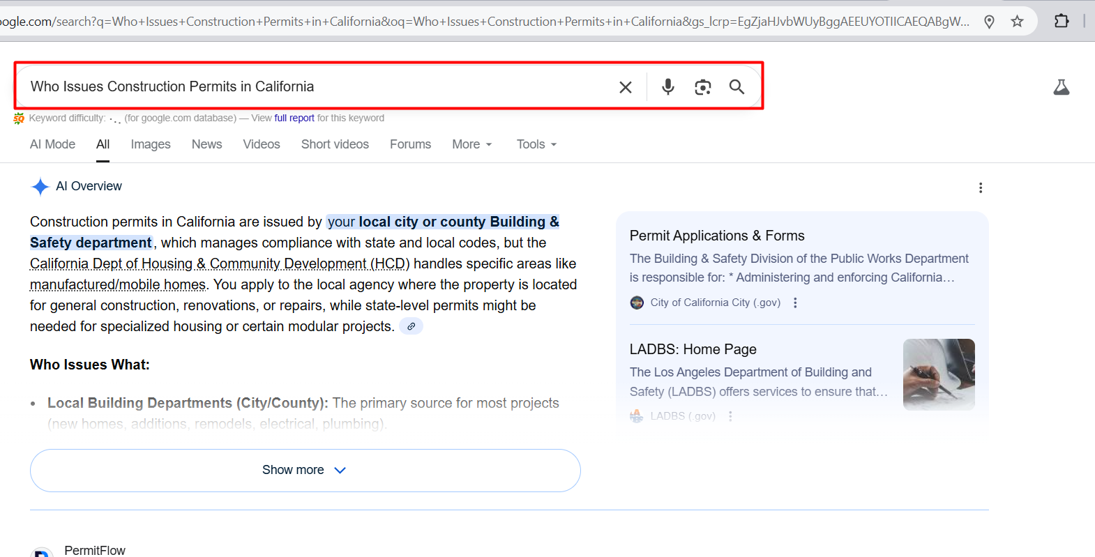 Who Issues Construction Permits in California