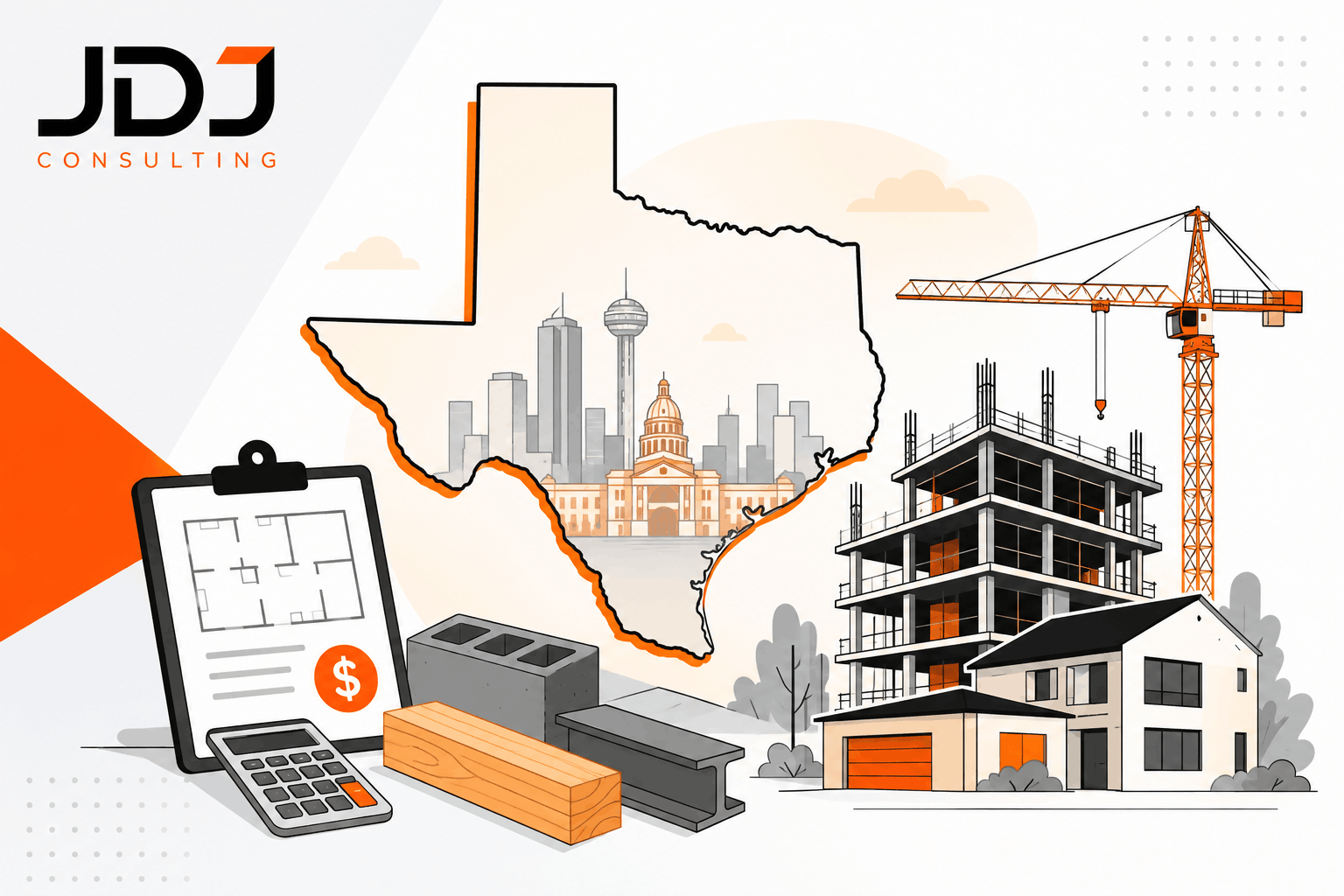 Construction Cost Per Square Foot by Texas City