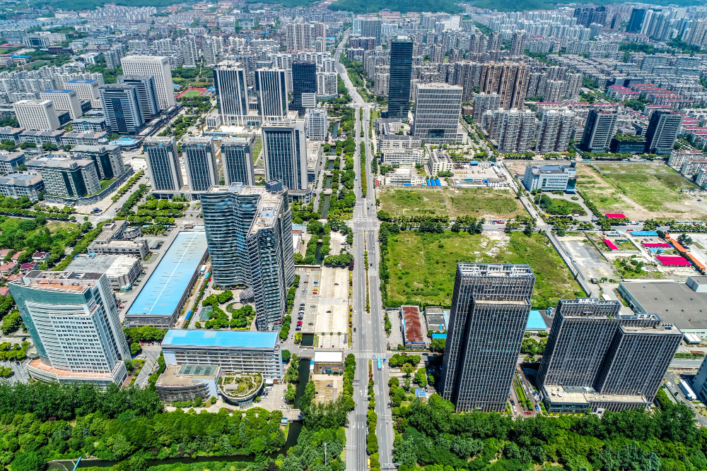 A bird's eye view of shanghai