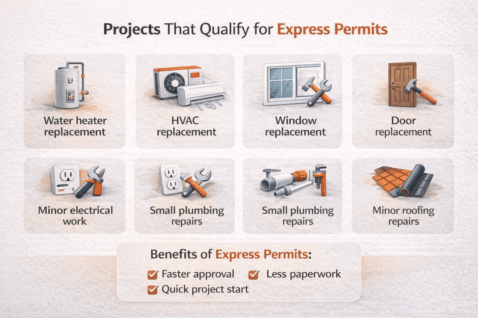 Projects That Qualify for Express Permits