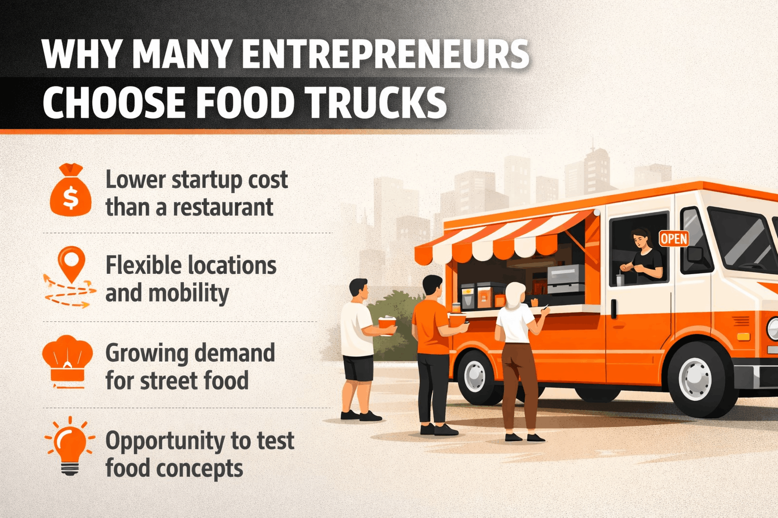 why businessmen choose food vendors