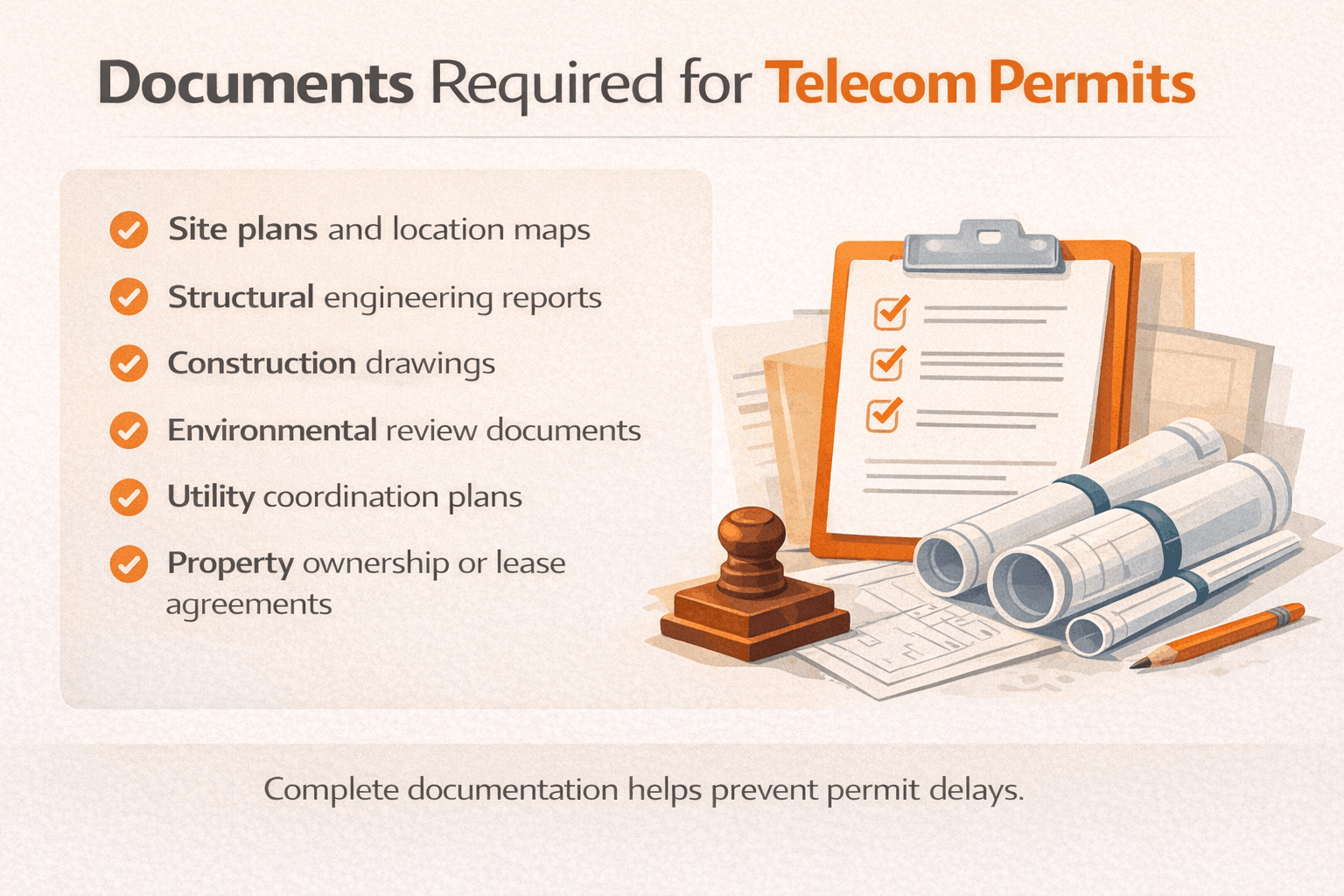Telecom Permitting Requirements and Documentation