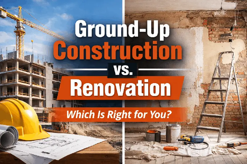 Ground-Up Construction vs. Renovation