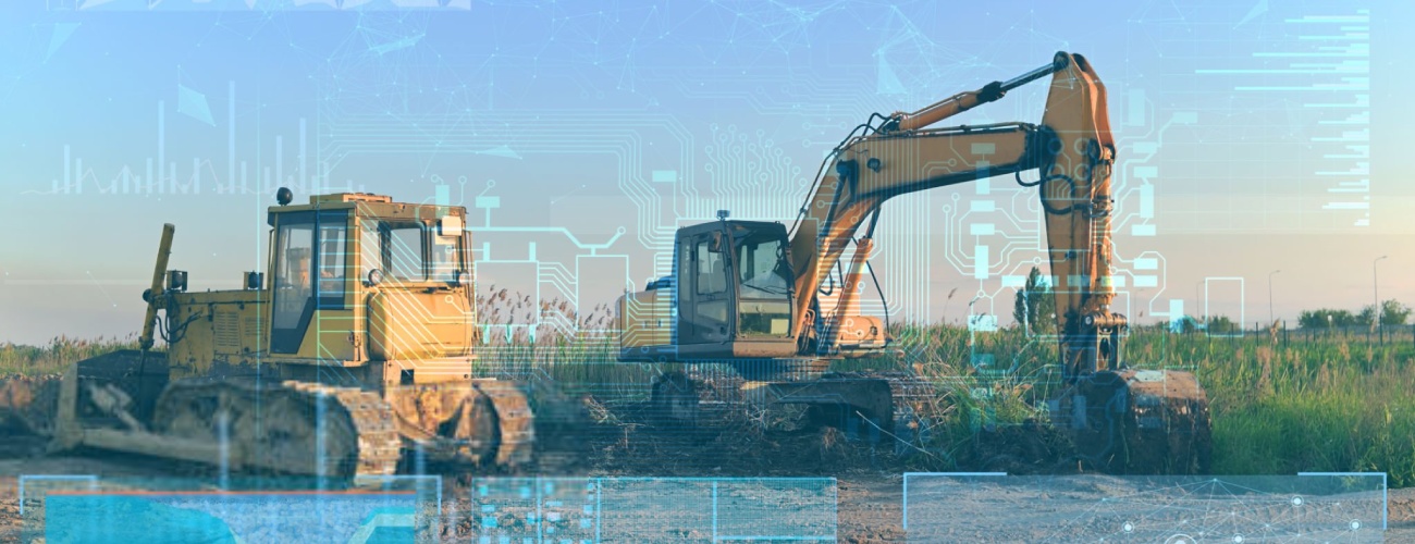the concept of applying modern technologies in construction without human intervention, analyzing a large amount of data to improve work productivity