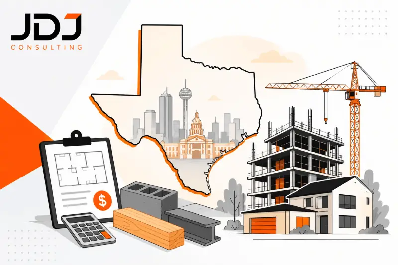 Construction Cost Per Square Foot in Texas (Updated 2026 State)