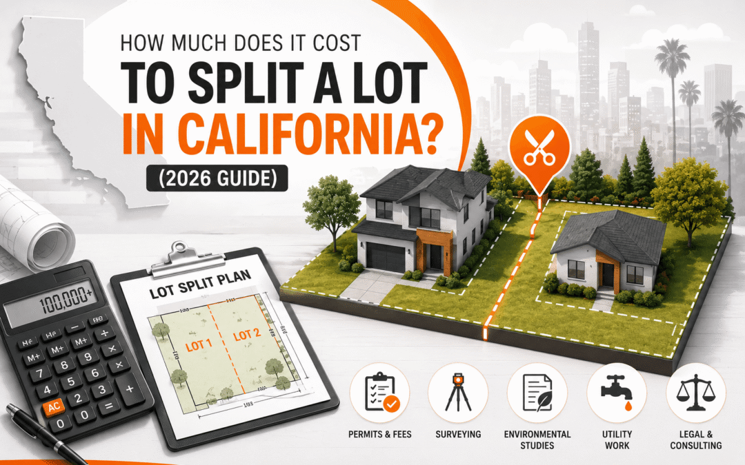 How Much Does It Cost to Split a Lot in California? (2026 Guide)
