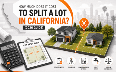 How Much Does It Cost to Split a Lot in California? (2026 Guide)