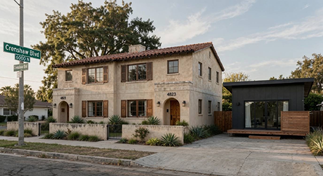 Crenshaw Boulevard Duplex and ADU Project Reflects a Quiet Shift in Los Angeles Housing