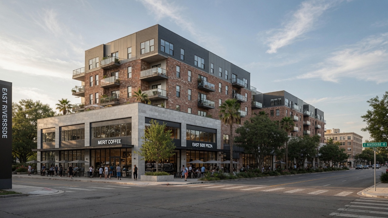 East Riverside Adds Density and Character Along Austin's Riverside Corridor