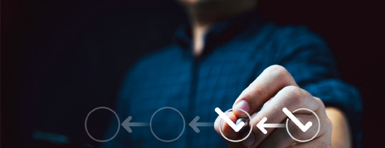 grok-image-ab52af73-db30-483b-82be-a63ed86fc5e0 Businessman touching to tick correct mark in checklist to remind work task progressive for project develop management and tracking concept.